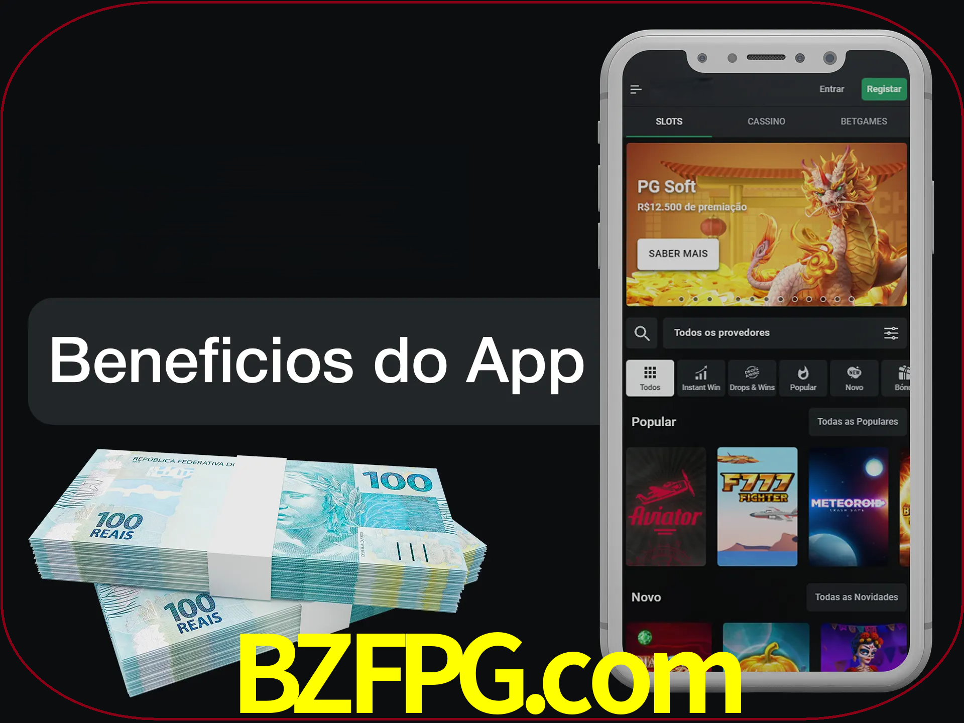 Obtenha todos os benefícios usando o aplicativo.