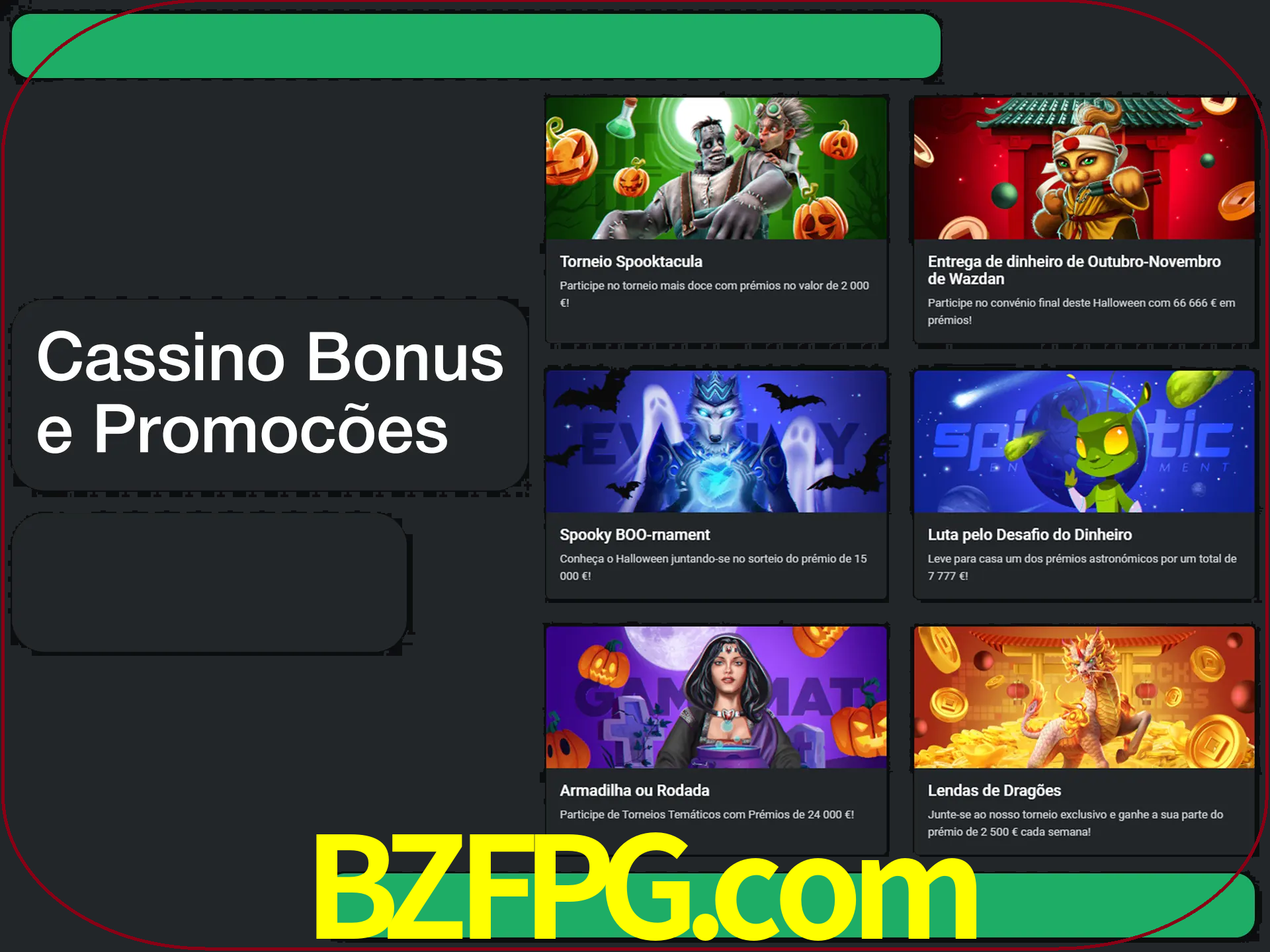 Verifique se há novos bônus de cassino para reivindicar.