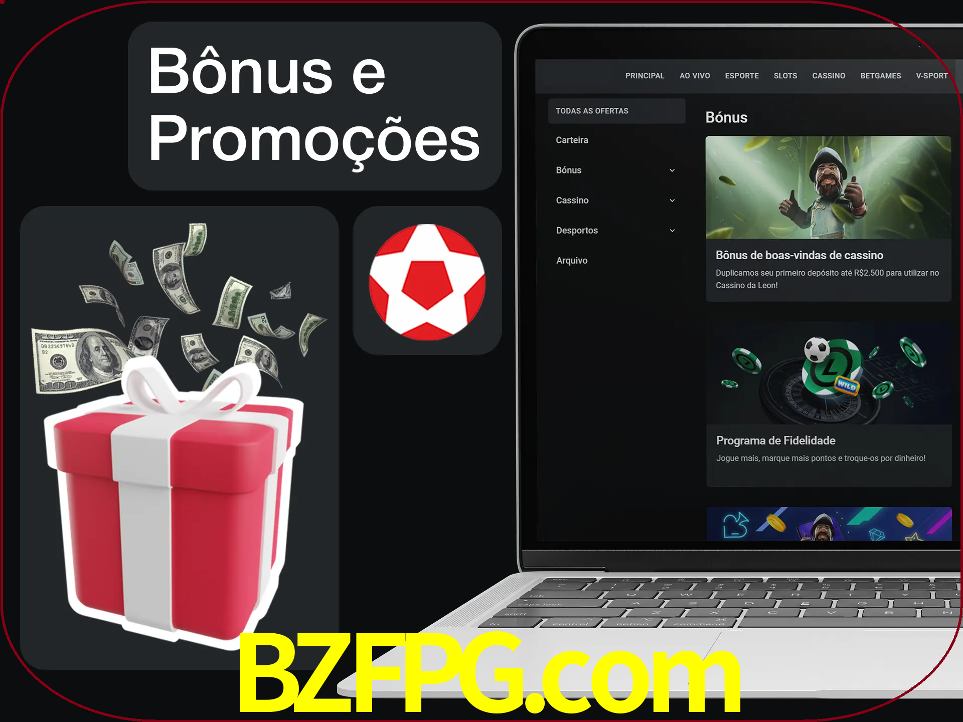 Verifique se há novos bônus e promoções.