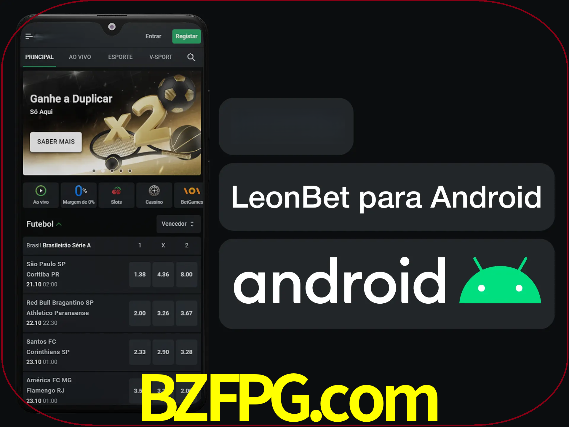 Adquira sua versão poket de LeonBet.