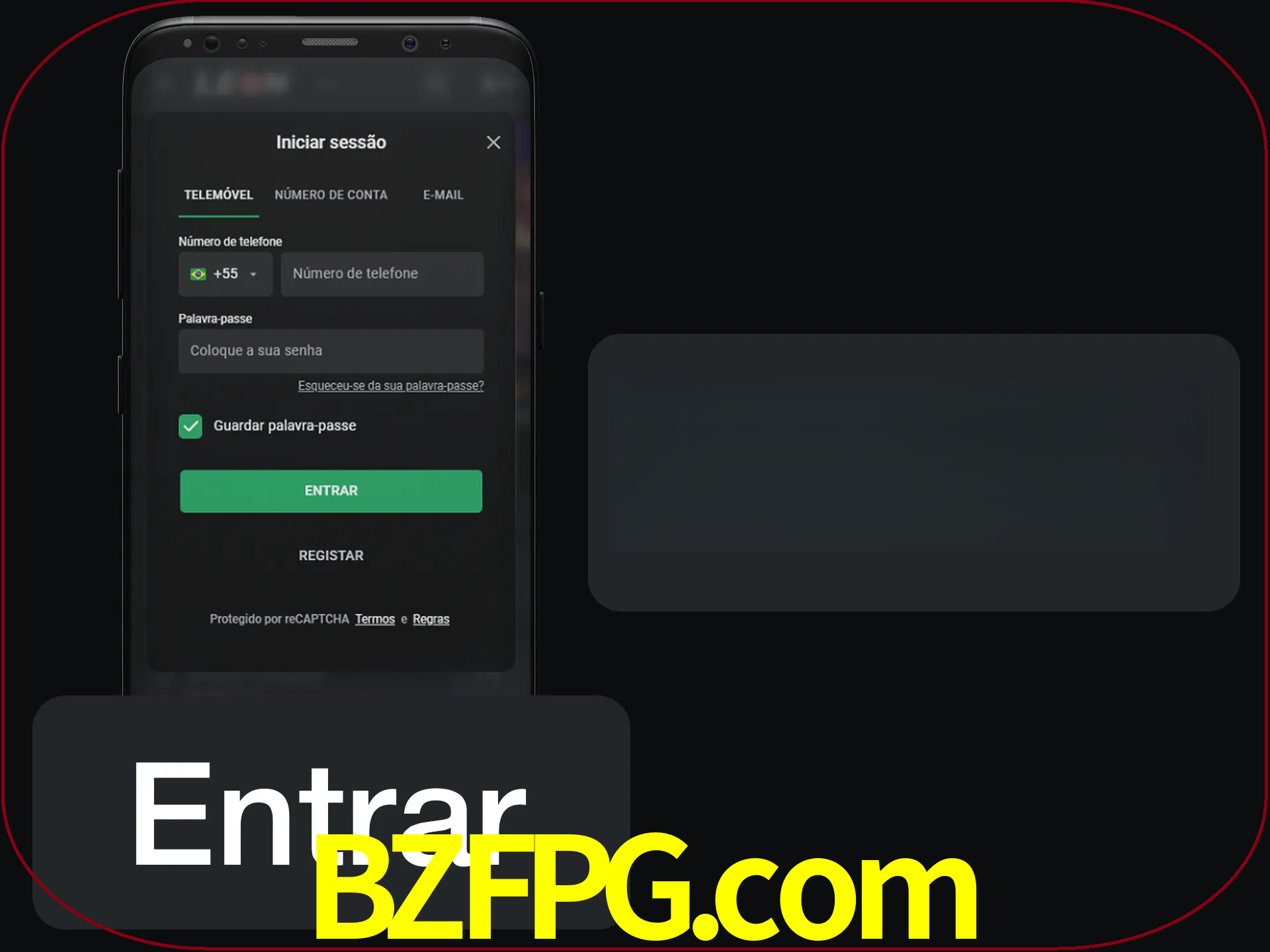 Faça o login para começar a apostar e jogar no cassino.