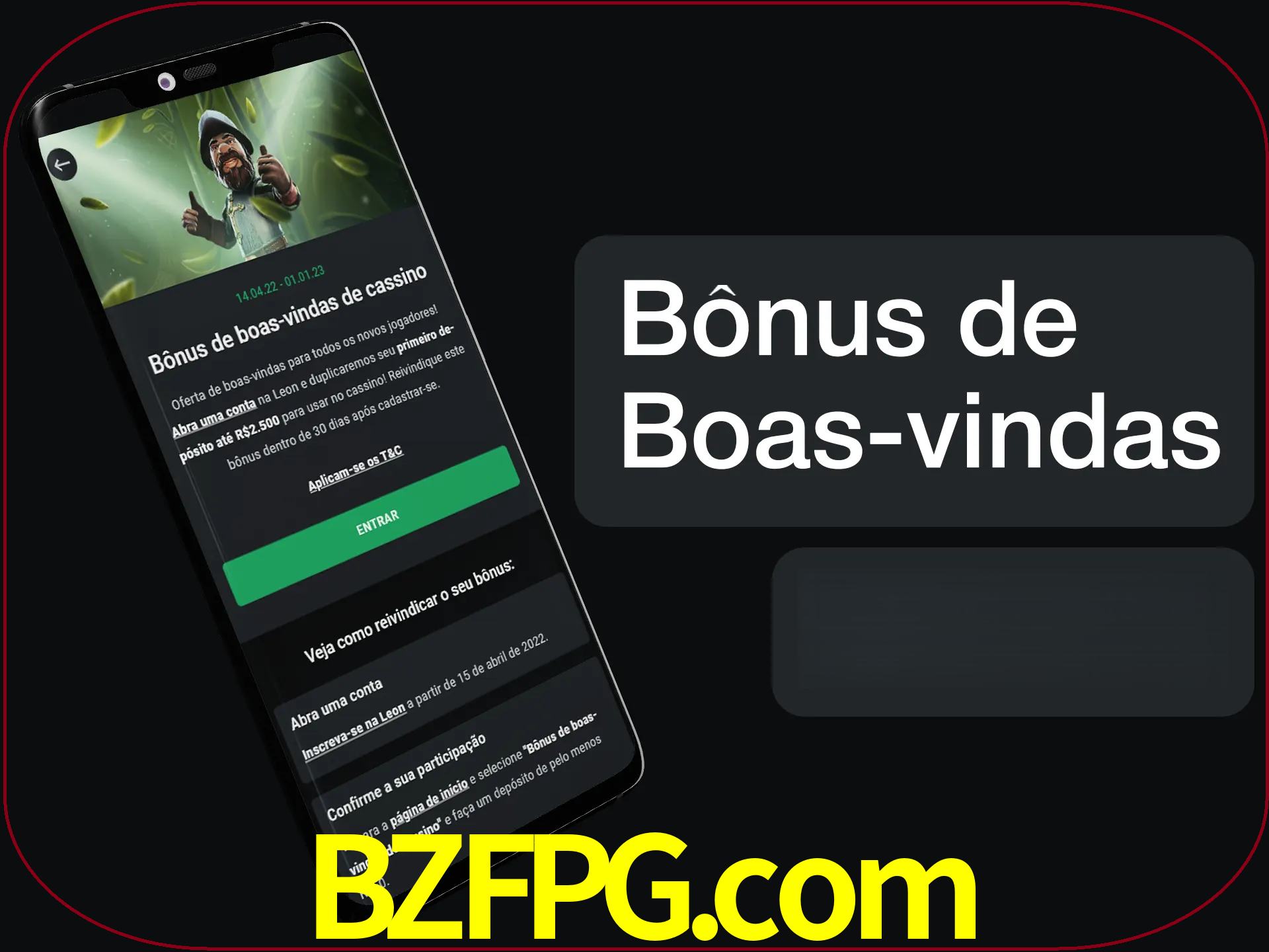 Não se esqueça de usar o bônus de boas-vindas.