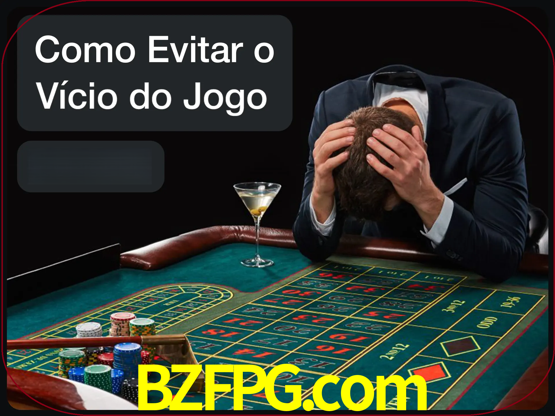 Você é responsável por cada uma de suas apostas.